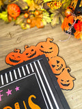 Halloween Jack-O-Lantern Corner Wall Decor