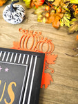 Halloween Fall Pumpkin Corner Wall Decor