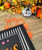 Halloween Fall Pumpkin Corner Wall Decor